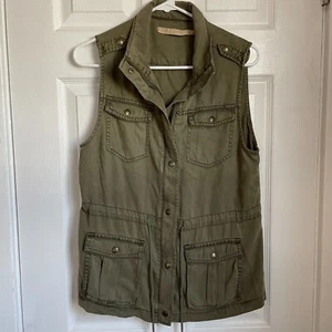 Max Jeans Verde Caqui Utilitario Cambray Chaleco Para Mujer Talla S Otoño Invierno - Imagen 1 de 7