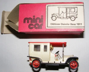 DDR VEB Plastspielwaren Berlin 1/50 Oldtimer Daimler Benz 1911 Modellauto Box - Bild 1 von 6