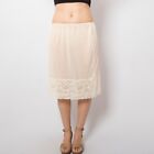 Vintage Sheer Half Slip Petticoat Under Skirt Lace Hem Large Size