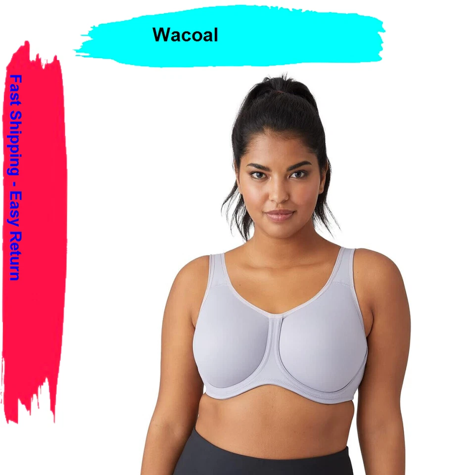 Wacoal LILAC GREY/ZEPHYR Sports Underwire Bra US 40H UK 40FF