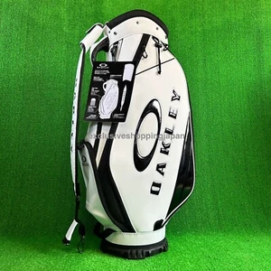 Oakley Golf Cart Bag 9.5 x 47inch 18.0 2025 Model 5-way Ellipse Logo PU White - Picture 1 of 21