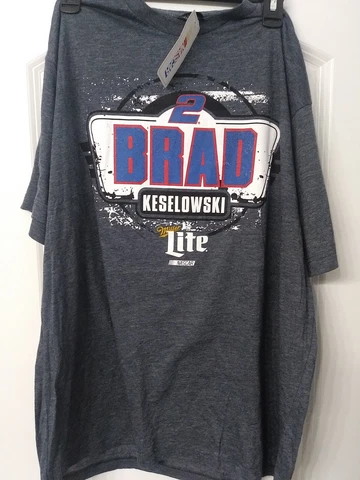 Brad keselowski T-Shirt XL Miller Lite Cover