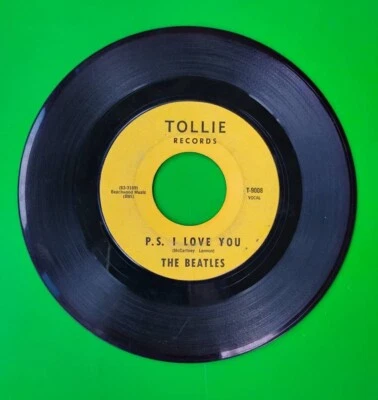 BEATLES 1964 Rare ERROR Record TOLLIE 45 RPM Love Me Do P.S. I Love You - Image 1 of 4