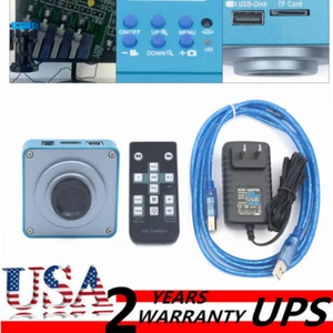 HD 1080p HDMI Industrie Digital Video Mikroskop Kamera C Mount USB Blau NEU! - Bild 1 von 12