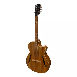 New Martinez Jazz Hybrid Small Body Acoustic Guitar (Jati-Teakwood) - Picture 1 of 8