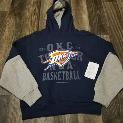 Youth Boys 10-12 Shirt NBA OKC Oklahoma City Thunder Sweatshirt Soft (Sample) - Image 1 of 4