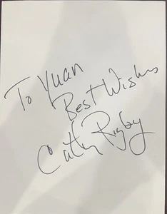 HANDGESINIERTE HANDSIGNIERTE KARTE 11X8,5 - Bild 1 von 1