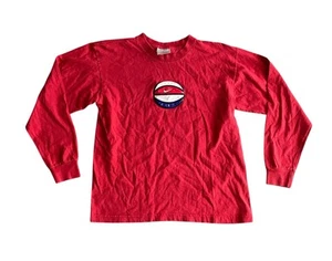 Vintage Y2K Nike Hoops T Shirt 3D Basketball Long Sleeve Tee Red Youth Size XL - Picture 1 of 6