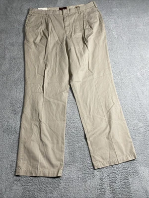 Caquis plisados delanteros 40/34 Bob Timberlake 40/34 nuevos con etiquetas Foto 1 de 4