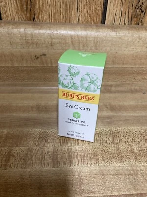 Burt's Bees Eye Cream Sensitive With Cotton Extract 0.5 oz New - Image 1 of 2