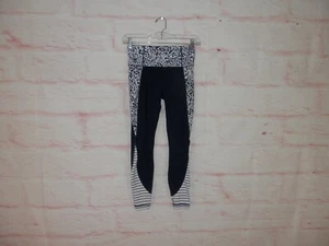 Athleta Girls Size XS Colorblock Animal Print Stripe Solid Athletic Legging 4626 - Picture 1 of 11