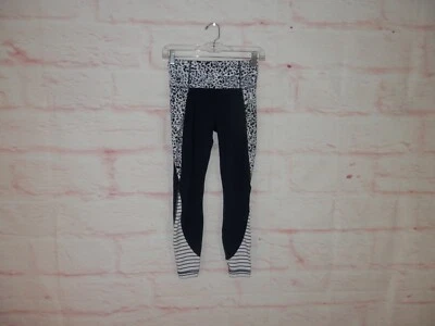 Athleta 女孩 XS 码色块动物印花条纹纯色运动打底裤 4626 — 第 1/4 张图片