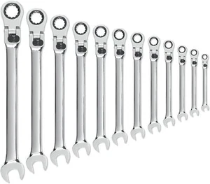 GEARWRENCH 12 Point Locking Flex Head Ratcheting Combination Wrench Set - Picture 1 of 5