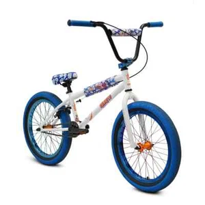 Elite 20" BMX Stealth Bicycle Freestyle Bike 1 Piece Crank Naruto White NEW - Picture 1 of 6