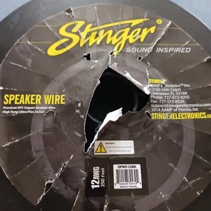 Stinger SPW512BK Audio Speaker Wire 12 Gauge Cable Home or car (250') - Picture 1 of 3