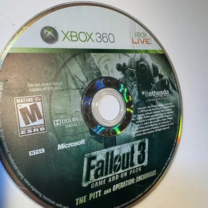 Fallout 3 Add on Pack The Pitt and Operation Xbox 360 Guarantee TESTED WORKING ✅ - Picture 1 of 2