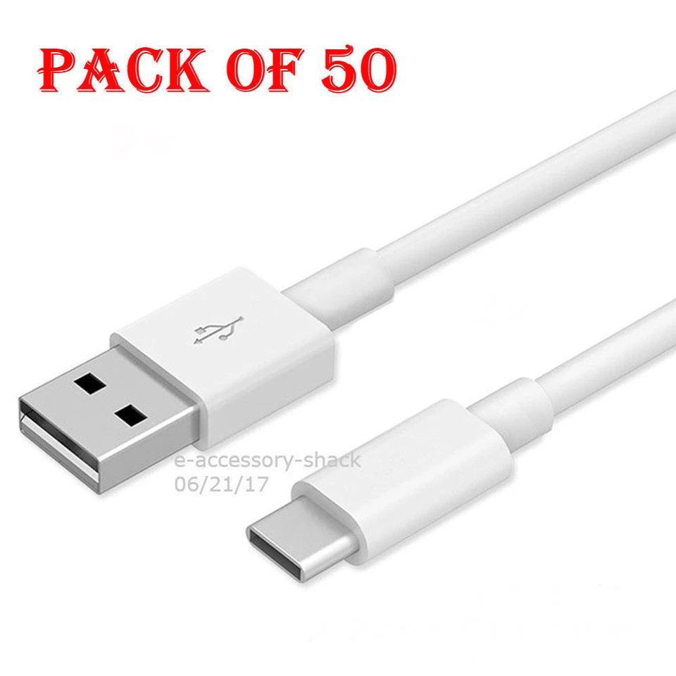 50x Adaptive Fast Charging Type C Cables Quick Charge Cord USB-C Rapid Charger - Image 1 of 1