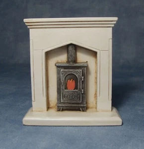 Dolls House Miniature White Resin Fire Place 1:12 Scale Accessory DF705 tumdee - Picture 1 of 7