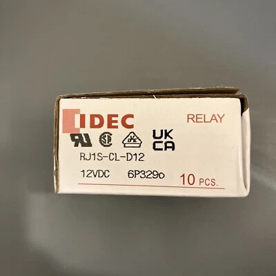 IDEC Corporation RJ1S-CL-D12 RJ Slim General Plug-In SPDT 12A 12VDC Relay - Image 1 of 4