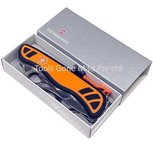 Victorinox Hunter XT Grip Orange Black One Hand Swiss Army Knife 0.8341.MC9 - Picture 1 of 7