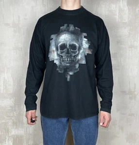 90's Thunderdome VTG Music Festival Techno Rave 1998 Skull Long Sleeve T-shirt - Picture 1 of 17