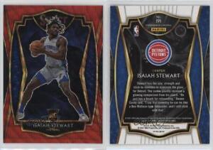 2020-21 Panini Select Premier Level Red Wave Prizm Isaiah Stewart #191 Rookie RC