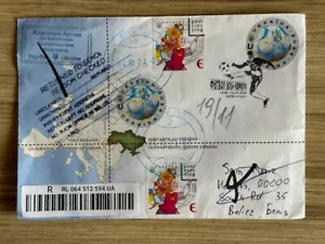 FDC cover Football 2024 Euro return from Beliz - Picture 1 of 2