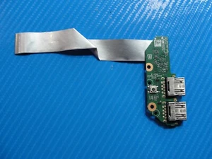 HP 15-ef1005ds 15.6" Genuine Laptop Dual USB Board w/Cable DA0P5FTB6A0 - Afbeelding 1 van 2