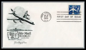 US FDC # C51av 7c Blue Jet Silhouette Artmaster from Booklet 1958, 9p644 - Picture 1 of 1