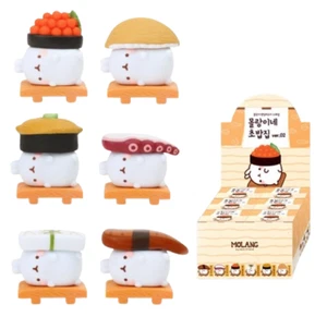 Molang Sushi House Random Figure ver.2 - 6-Piece Set - Cute Collectible Figures - Picture 1 of 14