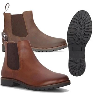 Hoggs Of Fife Ladies Jodhpur Dealer Leather Boots Shoes Brown Sizes UK3 To UK8 - Picture 1 of 6