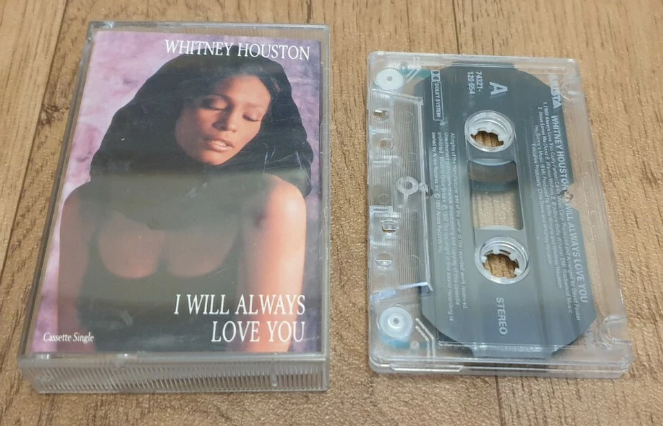 Whitney Houston, I Will Always Love You Cassette Tape single (Arista, 1992) - Image 1 of 1