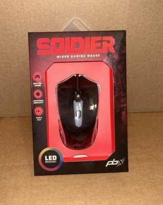 New PBX Soldier Wired Gaming Mouse LED Backlight - Image 1 of 3