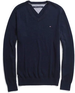 TOMMY HILFIGER Pima Cotton Cashmere V Neck Pullover Pulli Herren Größe M - Bild 1 von 3