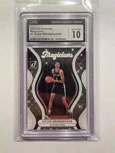2023 Panini Donruss Magicians #1 Victor Wembanyama Rookie Card RC - CGC 10 GEM - Picture 1 of 1