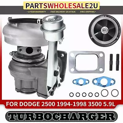 Turbo Turbocharger for Dodge Ram 2500 Ram 3500 1994 1995 1996-1998 5.9L HX30W - Image 1 of 4