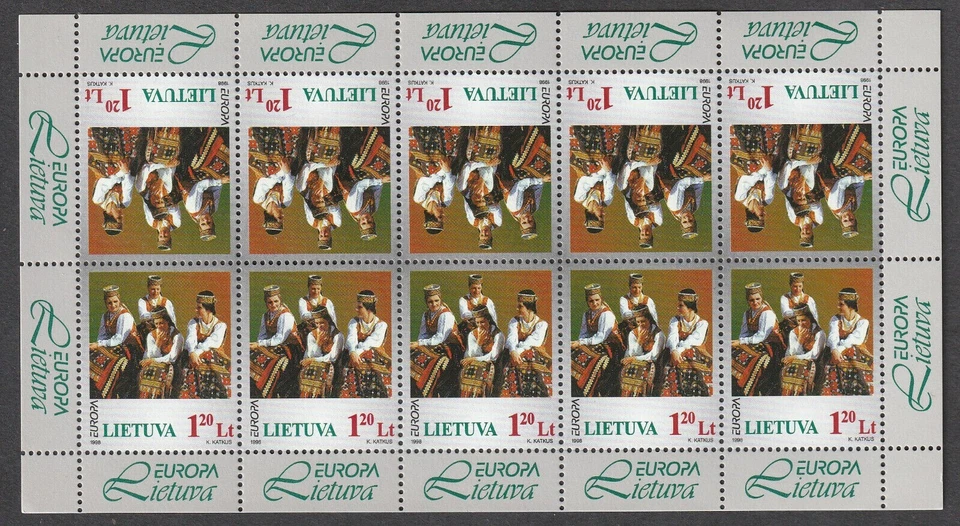 EUROPA CEPT. LITUANIA 1998 MINI HOJAS. NUEVO Y PERFECTO SIN USAR - Imagen 1 de 1