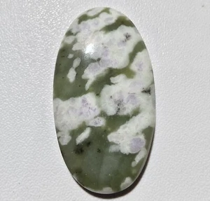 27 Cts Natural Peace Jade Cabochon Gemstone 34.4x18.6x4.3 MM - Picture 1 of 3