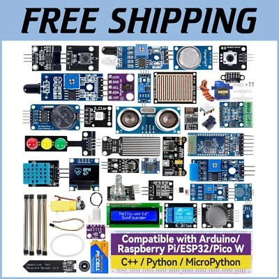 Comprehensive Maker Sensor Kit for Arduino/Raspberry Pi with Support & Tutorials - Image 1 of 4