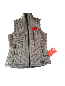 The North Face Thermoball Quilted Puffer Vest Women’s M Gray NWT/New Embroidered - Picture 1 of 13