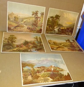5 Antique Prints from an estate sale - Picture 1 of 6