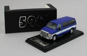 1:64 *596 DIECAST* BLUE & WHITE Ford E350 Econoline Passenger Van *NIB* - Picture 1 of 4