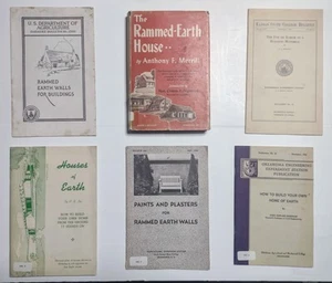 RAMMED-EARTH HOUSE Anthony Merrill + Rare Pamphlets Home Building Construction - Picture 1 of 3