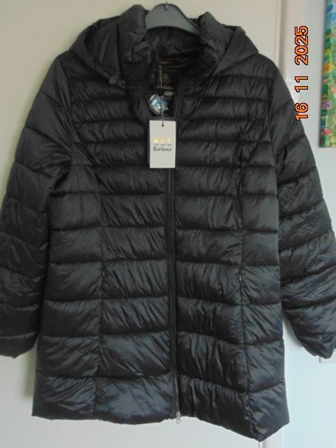Ladies Barbour Coat,  Fibre Down, Size 16. Good Length. New with Tags.  Ash Grey - Image 1 of 4