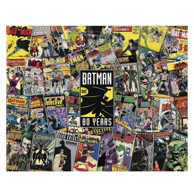 Rompecabezas Batman 1000 Piezas Retro Cómic Collage Cultura Pop Amarillo Foto 1 de 4