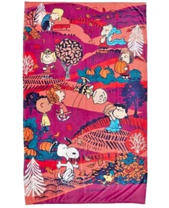 Vera Bradley Peanuts Plush Throw Blanket Fall for Peanuts-Sealed in Bag - Picture 1 of 3