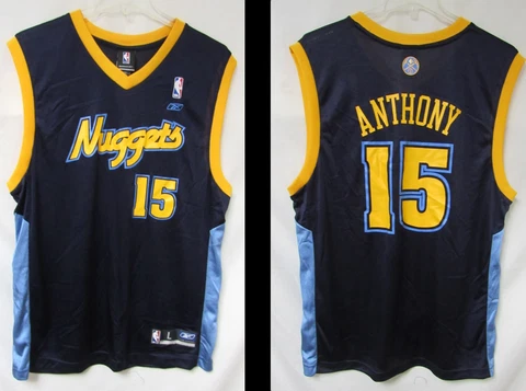 Denver Nuggets Carmelo Anthony #15 Men's Size Large Jersey C1 5053 Cover