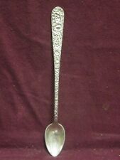 S. Kirk & Son Sterling REPOUSSE ICE TEA SPOON 7 1/2" 38g  No Monogram