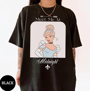 Disney Princess Cinderella Meet Me At Midnight Unisex Adult Kid T-shirt 551122 - Picture 1 of 10