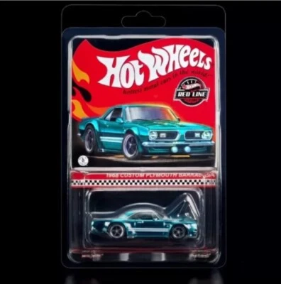Hot Wheels RLC Exclusivo TEAL 1968 Personalizado Plymouth Barracuda ¡¡Nuevo en mano!! 1/64 Foto 1 de 4